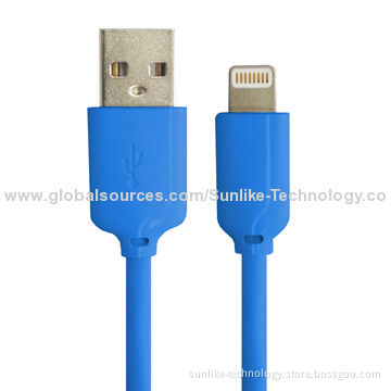 Lightning Cable, MFi, Blue Color, New Design with Soft Wire